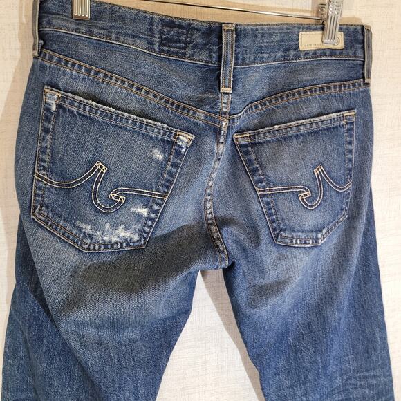 Adriano Goldschmied Jeans Womens 26 Piper Slouchy Slim Crop Stitch Selvedge Pant - Picture 7 of 14